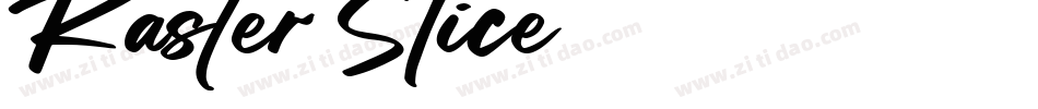 Raster Slice字体转换